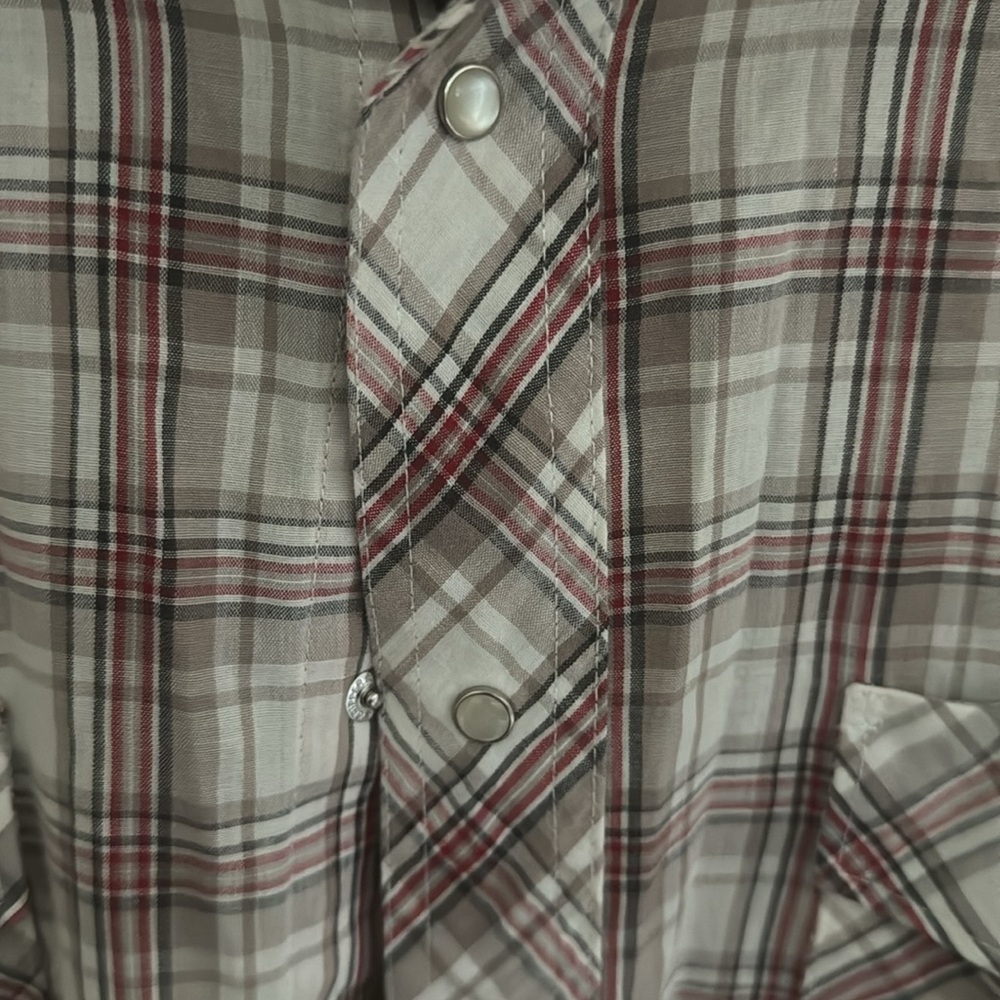 Wrangler Button-Down Cowboy Snap Double Pocket - image 3